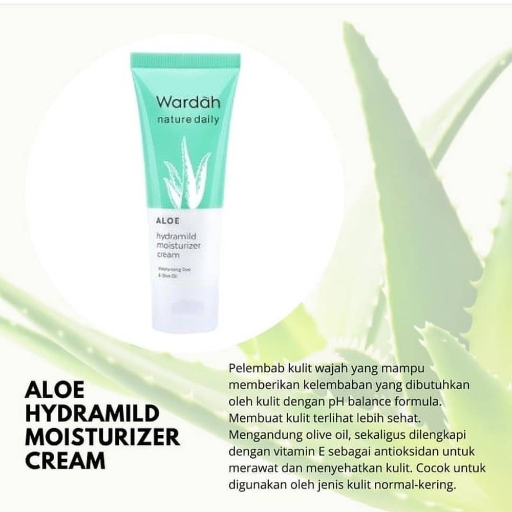 wardah aloe hydramild moisturizing cream