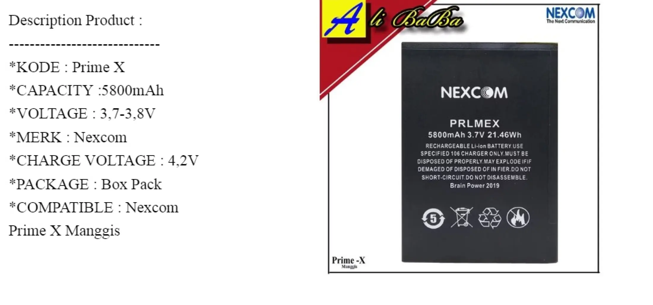 Baterai Handphone Nexcom Prime X Manggis Double Power Nexcom Batre Hp Nexcom Prime X Battery Nexcom Prime X Batu Batre Nexcom Prime X Manggis Lazada Indonesia