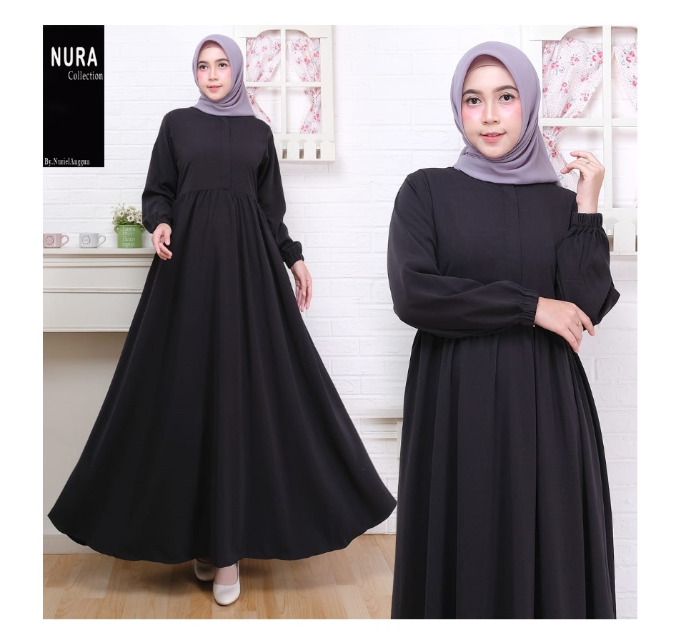 Gambar Baju Gamis Hitam Polos – Bonus