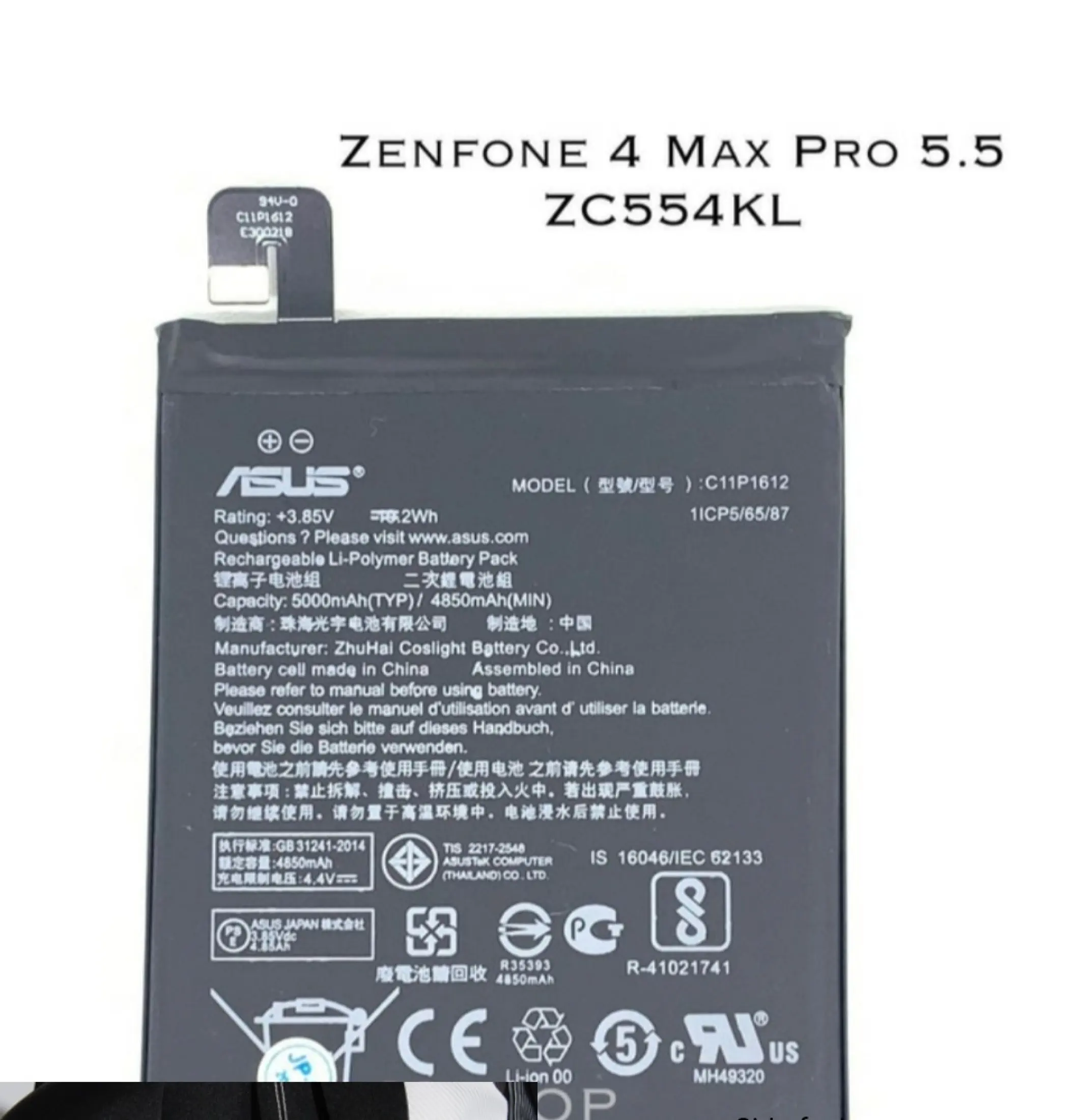Baterai Batre Battery Asus Zenfone 4 Max Pro Zc554kl Cp11p1612 5 5inch Batre Hp Asus Zenfon 4 Max Pro Batu Batrei Tanam Asus Zen 4 Mak Pro Original Lazada Indonesia