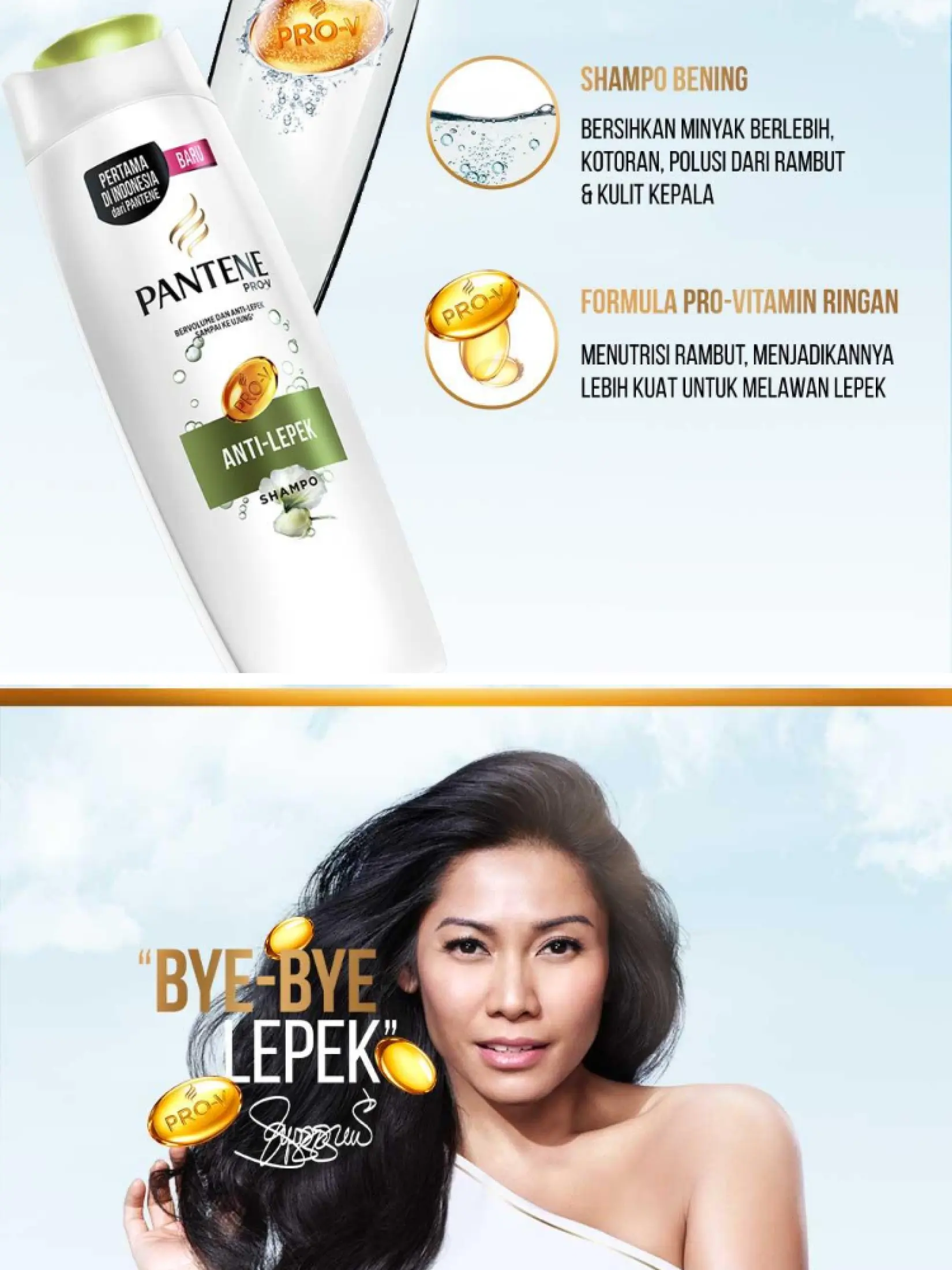 Pantene Shampoo Anti Lepek 135 Ml Paket Isi 3 Lazada Indonesia