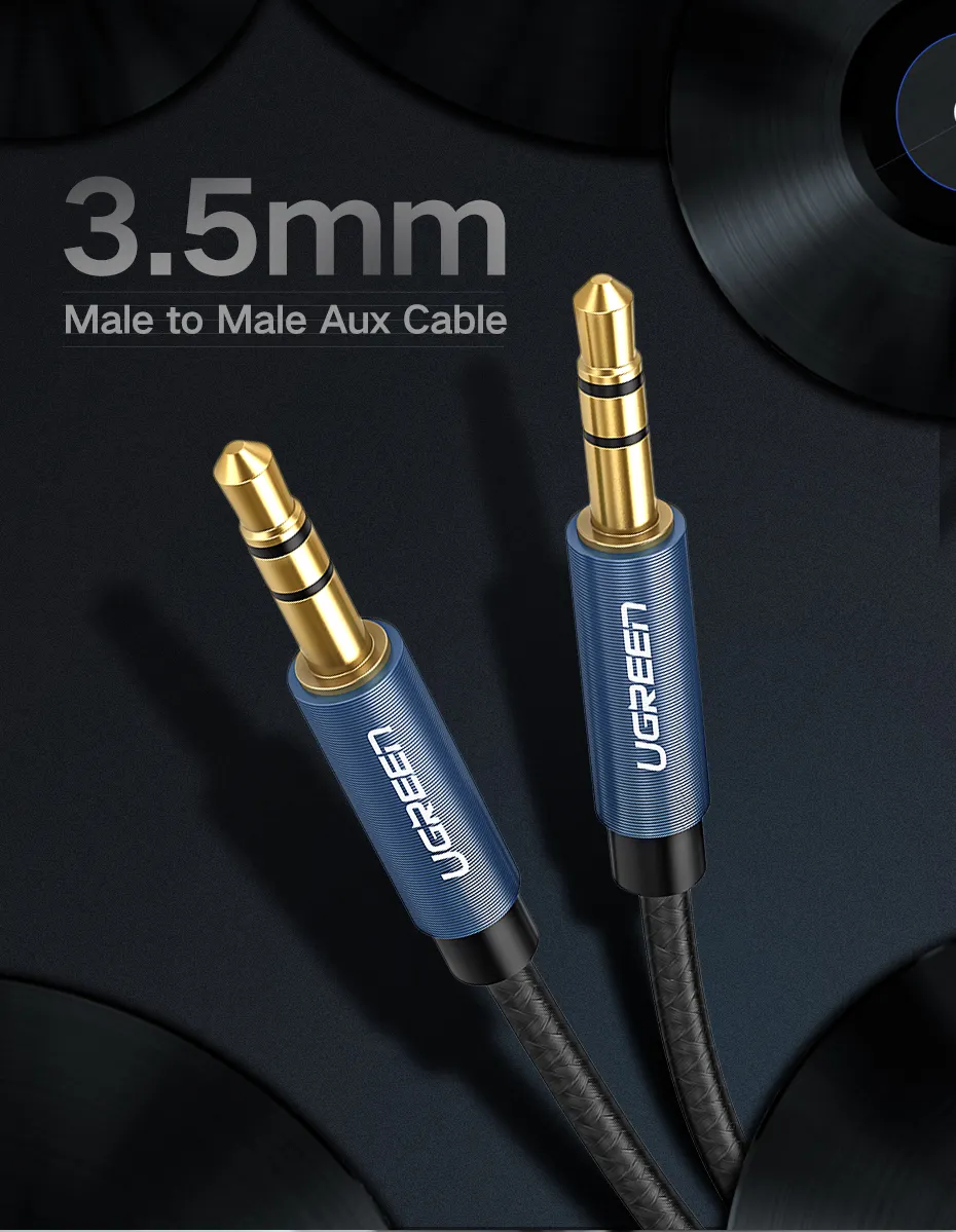 Cable Auxiliar Audio Jack 3,5mm Macho A Macho Ugreen AV112 - UGREEN COLOMBIA