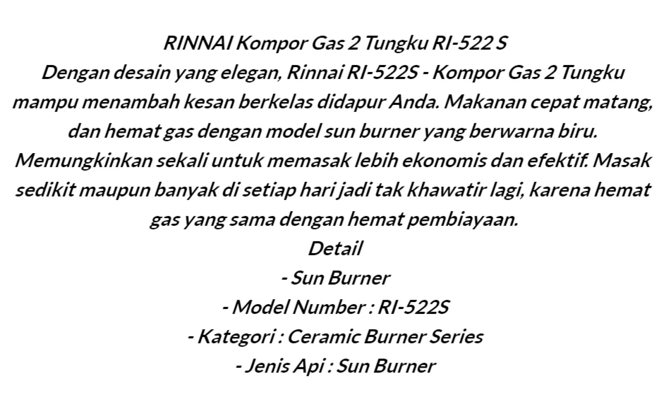 Rinnai R522s