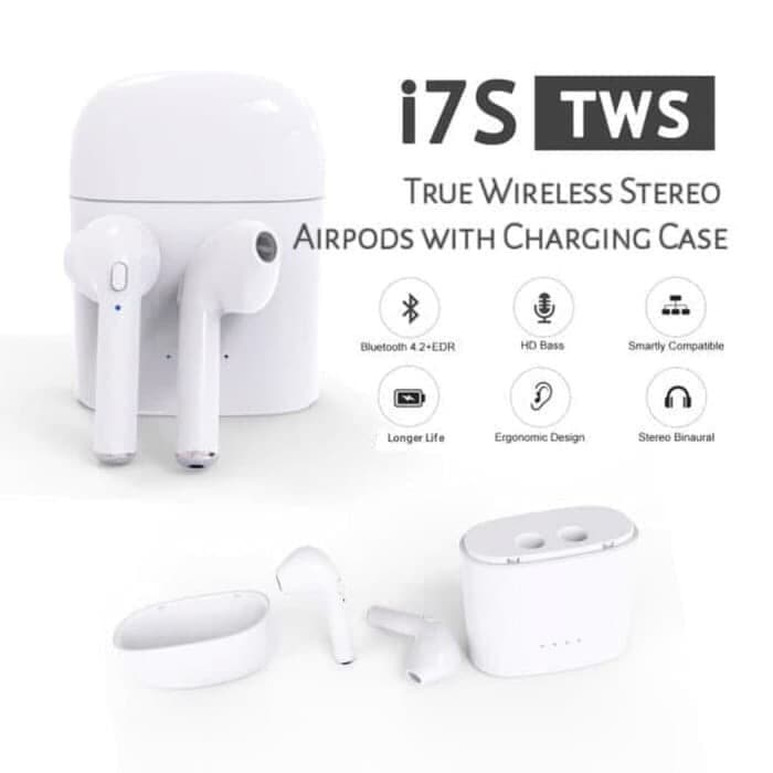 Earphone Bluetooth HBQ i7S TWS 4.2 