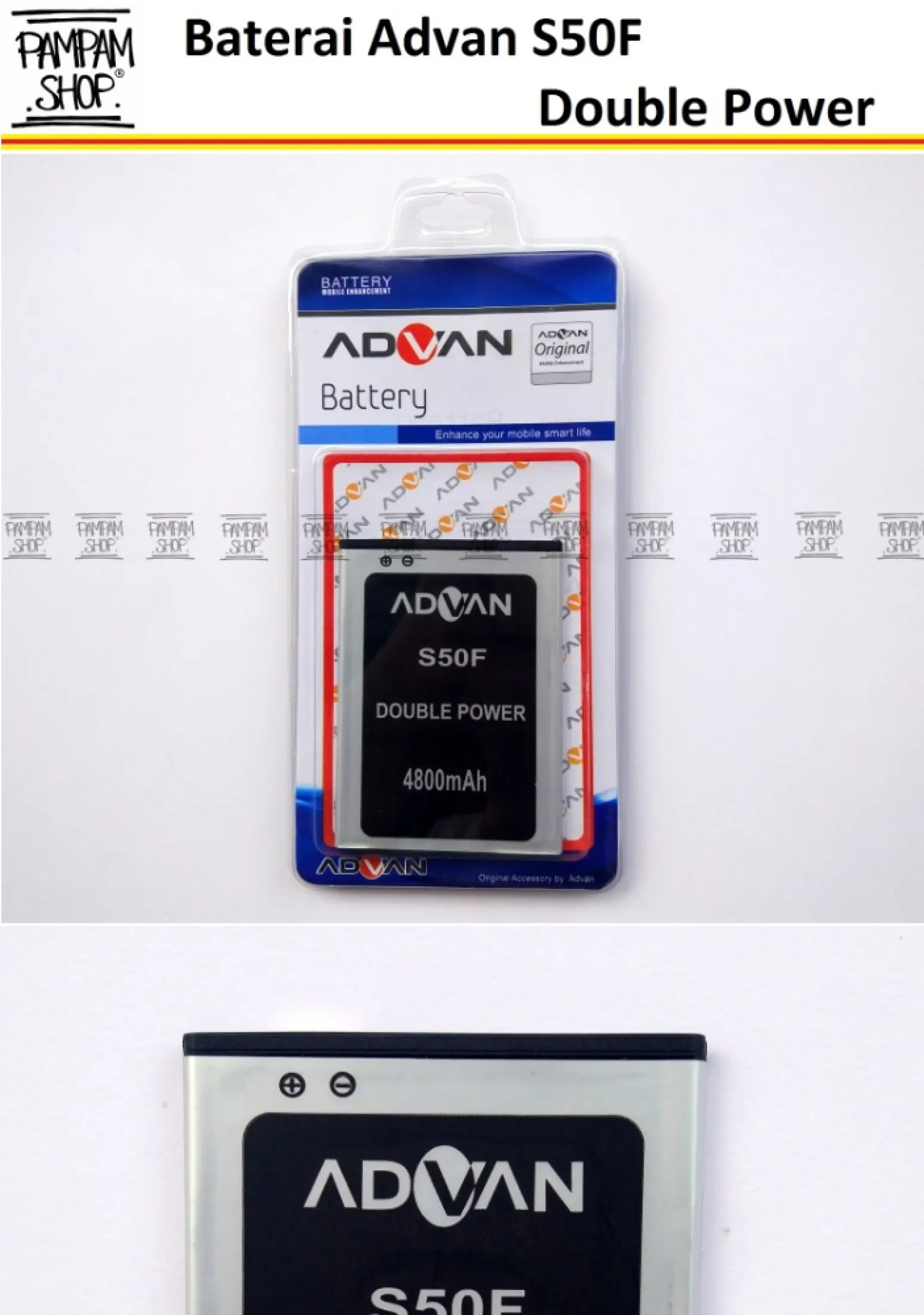 Baterai Handphone Advan Vandroid S50f Original Double Power 100 Oem Batre Batrai Battery Hp Advance S50 F Lazada Indonesia