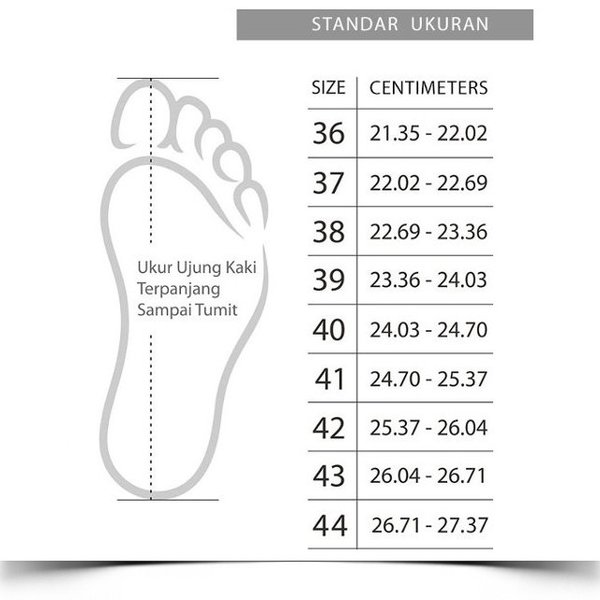 Size chart eiger discount sandal